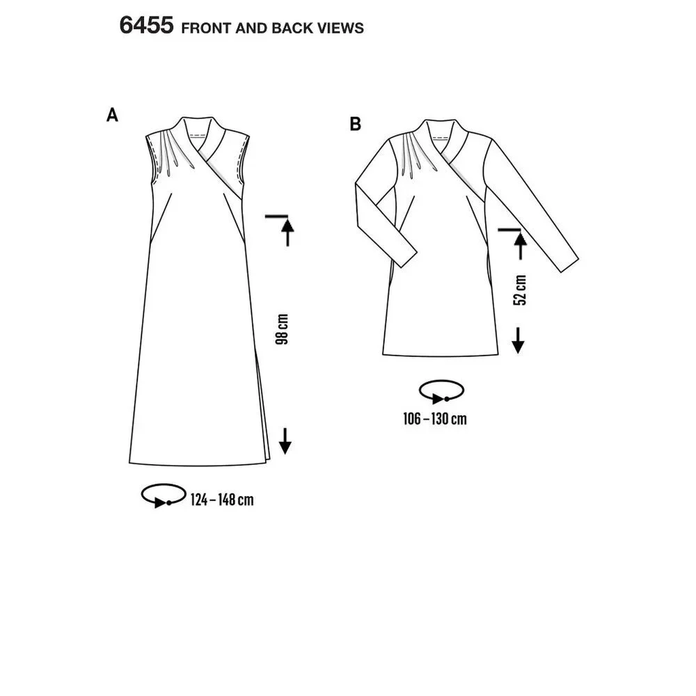 Burda Sewing Pattern 6455 Wrap Dress Misses Size 8-20